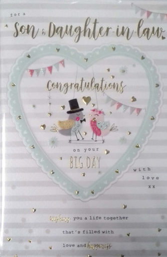 Picture of SON & DAUGHTER IN LAW WEDDING CARD